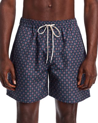 Les Deux - Stan Printed Regular Fit 5.9" Swim Trunks