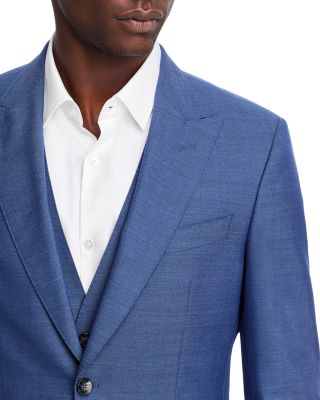 Huge 3 Piece Peak Lapel Slim Fit Suit