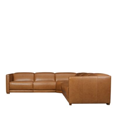 Bobby 5-Piece Power Reclining Leather Sectional