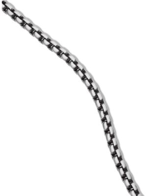 Box Chain Necklace with an Accent of 14K Gold 18", 1.7mm