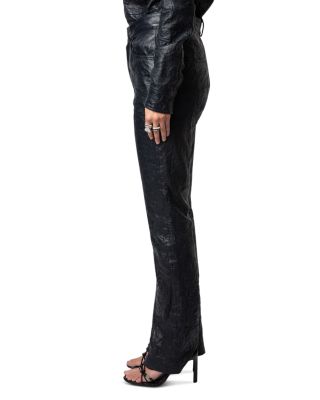 Poete Cuir Froisse Leather Pants