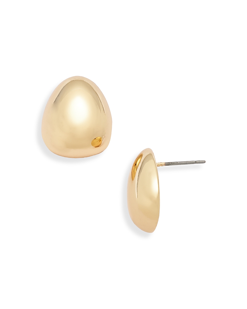 Shop Aqua Modern Chunky Oversized Stud Earrings - Exclusive In Gold