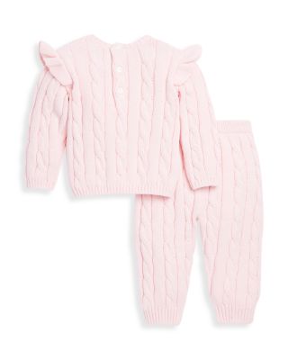 Girls' Cable Sweater Knit Top and Leggings Set - Baby