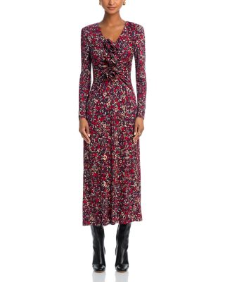 chinese dress ladies Farm Rio Floral Off-Shoulder Maxi Dress