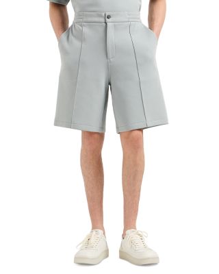 Emporio Armani - Cotton Blend Double Jersey Regular Fit Bermuda Shorts