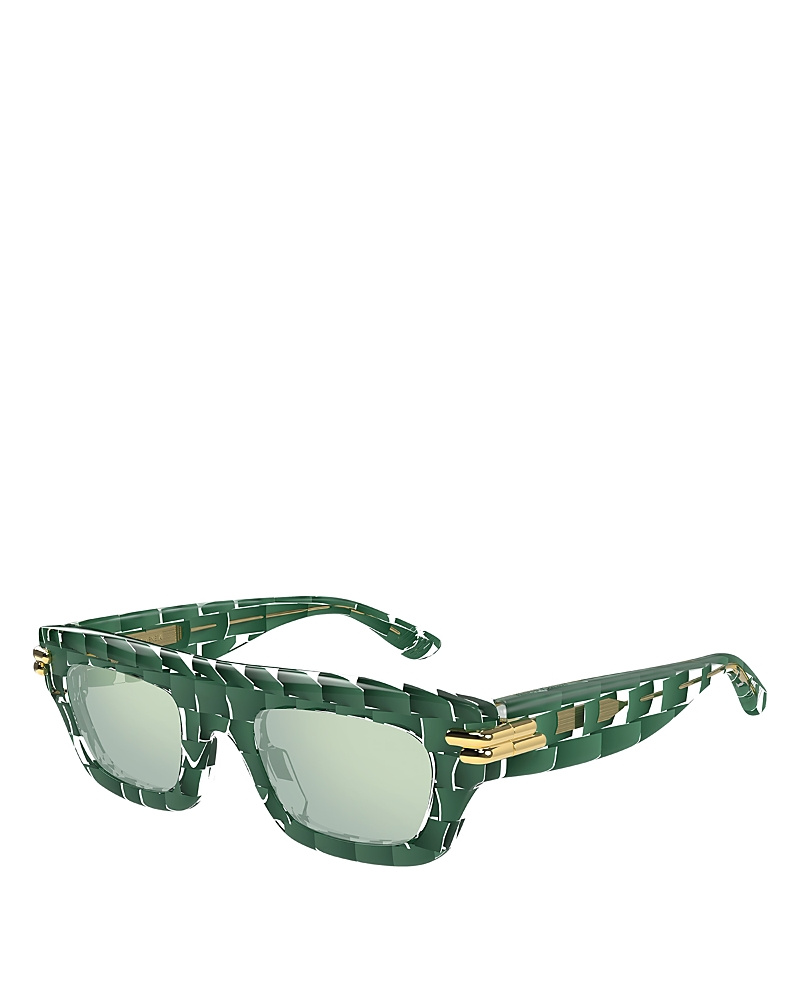 Bottega Veneta BV1321S Bold Ribbon Squared Sunglasses, 50mm