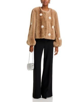 Cinq à Sept Benson Faux Fur Jacket | Bloomingdale's Women
