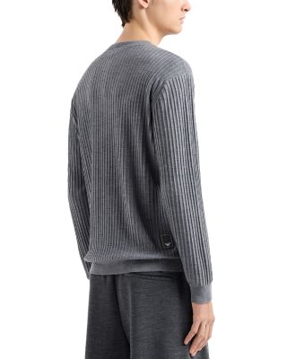 Travel Essentials Ribbed Effect Wool Sweater