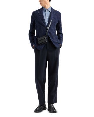 Houndstooth Jersey Button Down Shirt