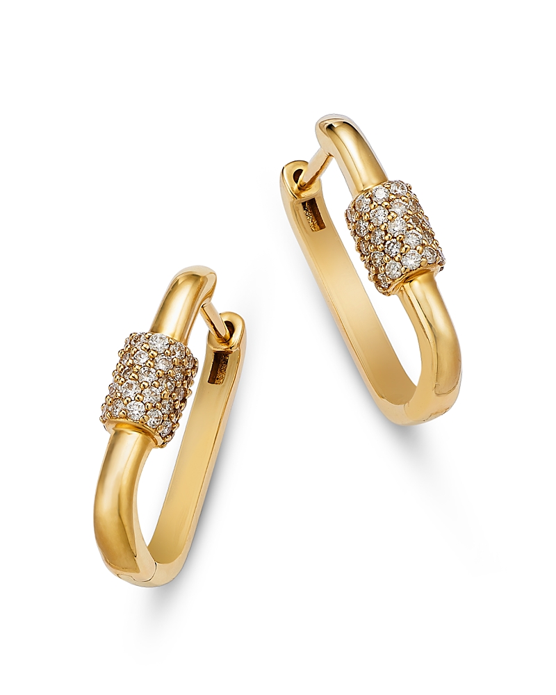 Bloomingdale's Fine Collection 14k Yellow Gold Diamond Huggie Hoop Earrings, 0.53 Ct. T. W. In Gold