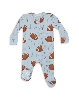 Angel Dear - Boys' Football Print Footie One Piece - Baby