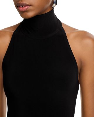 Side Slit Halter Gown