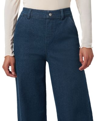 High Rise Wide Leg Jeans in Midnight Rinse Wash