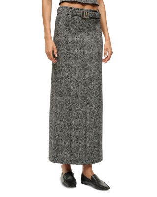 STAUD - Murray Herringbone Column Skirt