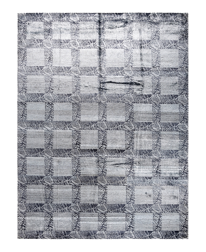 Bloomingdale's Indo Modern M6206 Area Rug, 9'2 X 12'2 In Gray