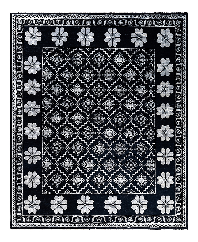 Bloomingdale's Indo Modern M7067 Area Rug, 8'3 X 9'10 In Black