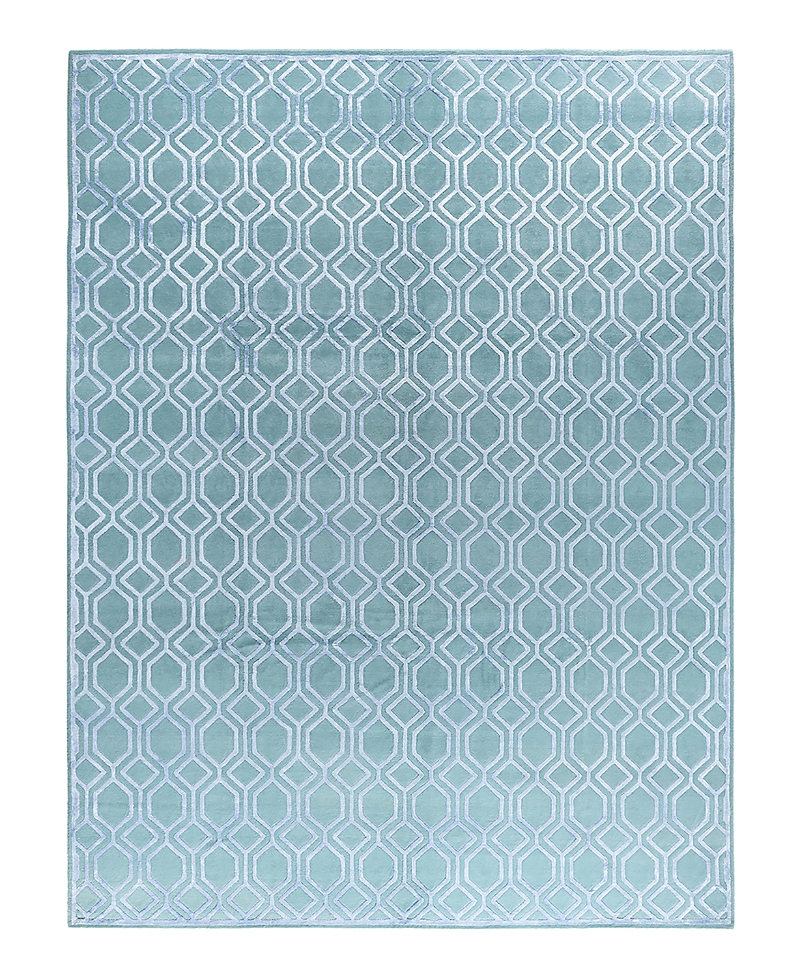 Bloomingdale's Indo Modern M7612 Area Rug, 9'3 X 12'1 In Blue