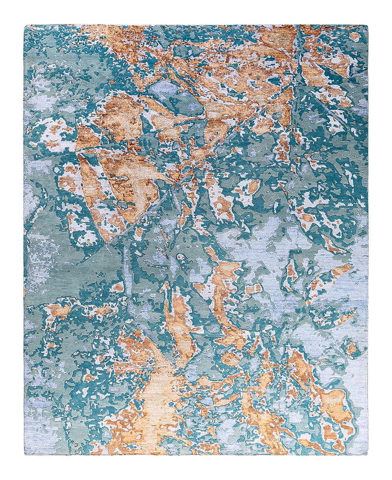 Bloomingdale's Indo Modern M7493 Area Rug, 8'2 X 10'1 In Blue