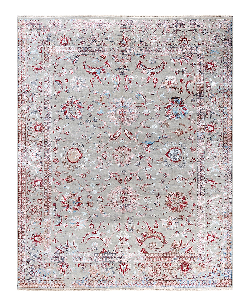 Bloomingdale's Indo Ikat M7954 Area Rug, 8'1 X 10' In Gray