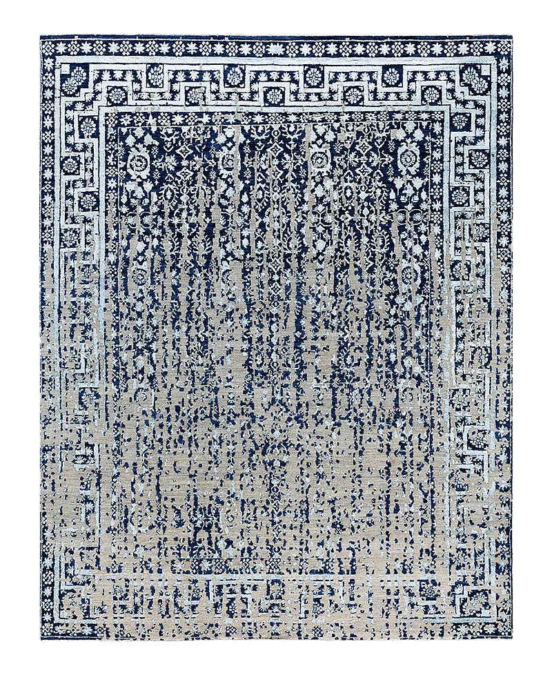 Bloomingdale's Indo Ikat M7182 Area Rug, 8' X 10'2 In Navy