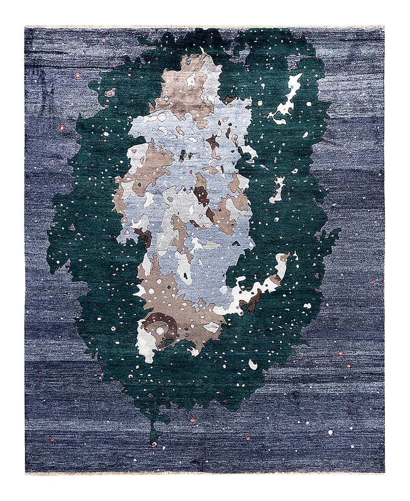 Bloomingdale's Indo Ikat M7079 Area Rug, 8' X 9'10 In Black