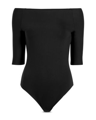 Neoprene Boatneck Bodysuit