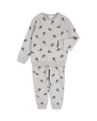 Miles The Label - Boys' Dragon Print on Cement Jogger Set - Baby