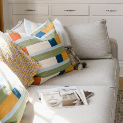 Stamp Throw Pillow, 22" x 22"