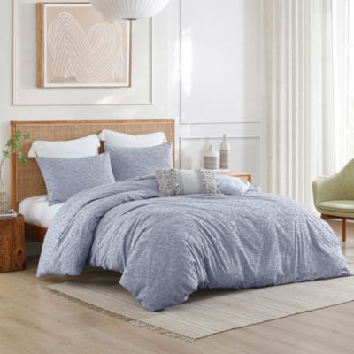 Floral Cutwork Comforter Set, Full Queen