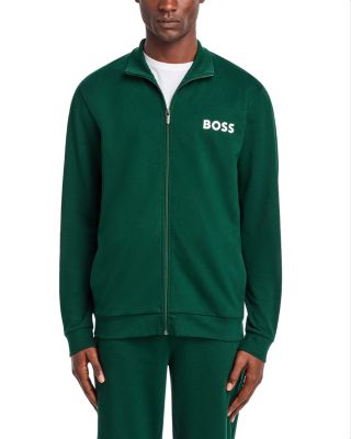 Ease Cotton Logo Print Full Zip Jacket