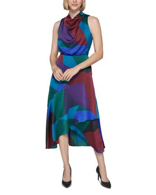 KARL LAGERFELD PARIS - Satin Midi Dress