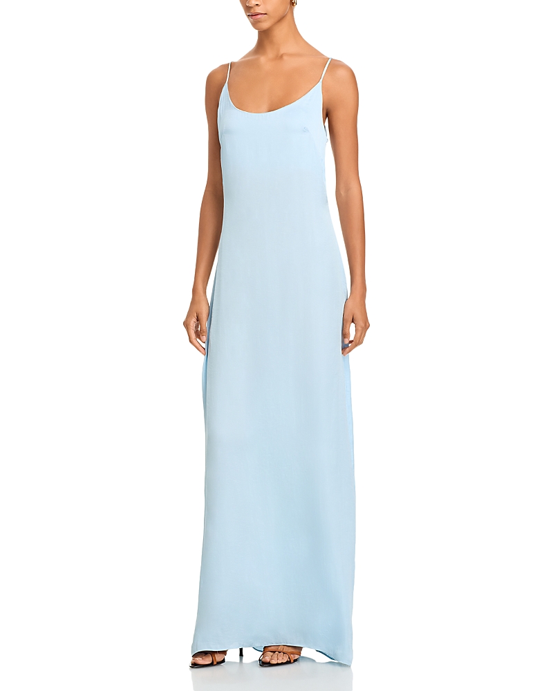 Solid & Striped The Selena Maxi Dress In Ice Blue