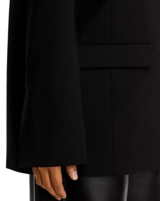 Wool Blend Boxy Blazer