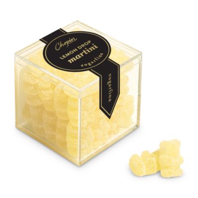 Lemon Drop Martini Bears Small Cube, Set of 4 