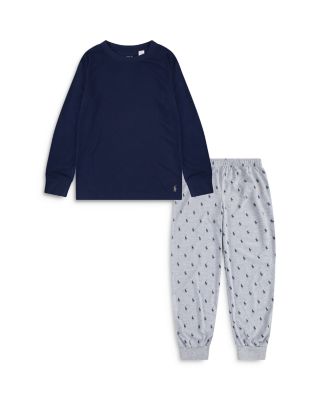 Polo Ralph Lauren - Boys' Long Sleeve Tee & Printed Joggers Sleepwear Set - Little Kid, Big Kid