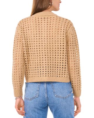 Crewneck Cardigan Sweater