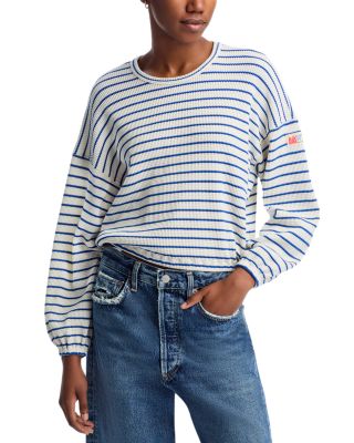 MOTHER - The Long Sleeve Swipe Crop Tee