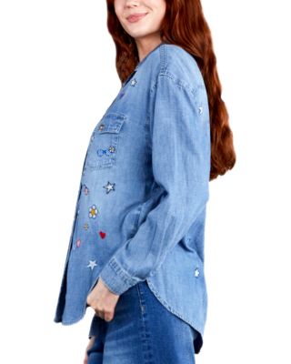 Celebration Embroidered Chambray Shirt