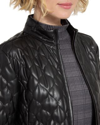 Brooklyn Quilted Faux Leather Jacket