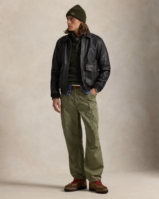 ラルフローレン レザーボンバージャケット ralph lauren Patridge レザー ボンバー ジャケット | ラルフ ローレン公式