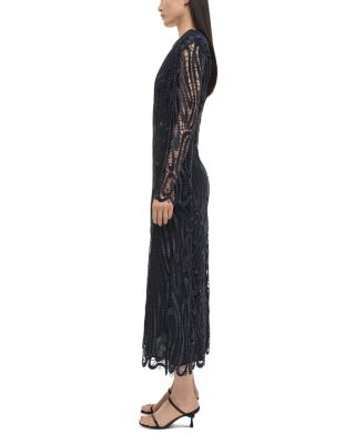 Vanina Long Sleeve Lace Midi Dress