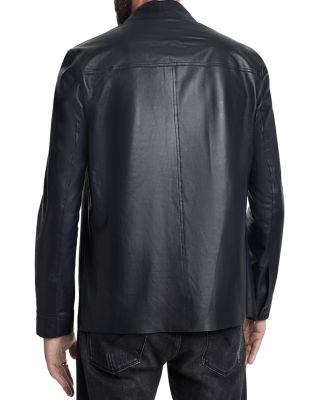 AMERI×Nハリ　FAKE LEATHER SHIRT JACKET AMERI / FAKE LEATHER JACKET