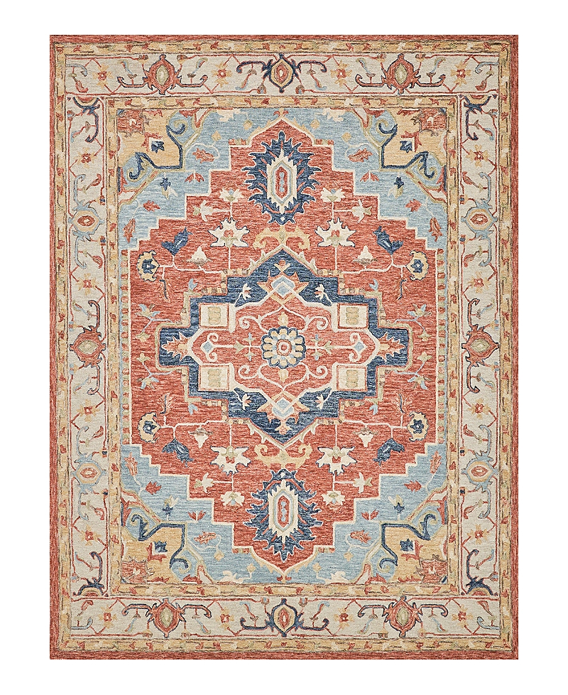 Exquisite Rugs Richmond Serapi 6796 Area Rug, 5' X 8' In Beige/red