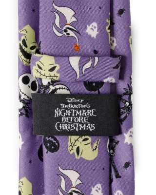 Purple Nightmare Before Christmas Tie