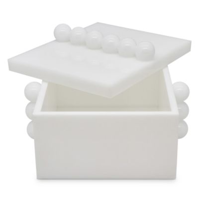 Lucite Bubble Design Box with Lid
