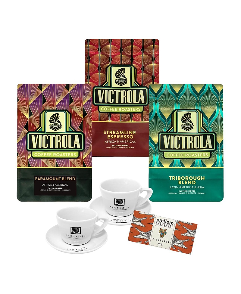 Gocoffeego - Victrola Triple Espresso Gift Bundle - Triborough, Streamline & Paramount, 1 Chocolate In Brown