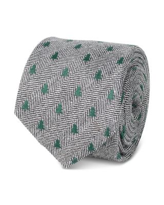 Cufflinks Inc - Holiday Tree Herringbone Silk Tie