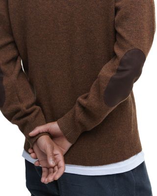 Elbow Patch Crewneck Sweater 