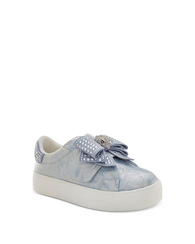 KURT GEIGER KURT GEIGER LONDONGIRLS' MINI LANEY BOW EMBELLISHED SNEAKERS - TODDLER, LITTLE KID, BIG KID
