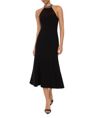 LIKELY - Lirio Embellished Halter Neck Midi Dress